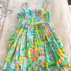 Colorful Lilly dress spaghetti strap dress.